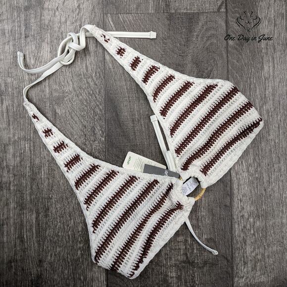 American Eagle Outfitters Aerie Triangle Bikini Top Size L - Picture 1 of 2